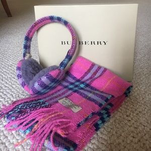Burberry Scarf and Earmuff Set